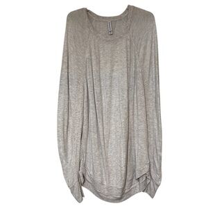 Athleta Gray Oversized Sweater Long Sleeve Sz XLT